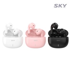 SKY 핏 S 미니2 무선 블루투스 5.3 오픈형 이어폰, 블랙