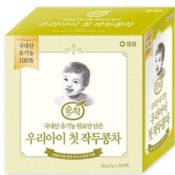 샘표 순작 국내산 유기농 100프로 우리아이 첫 작두콩차 30g, 1개