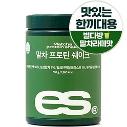 ES 이츠스포츠 말차 식물성 프리미엄 데일리 프로틴 쉐이크, 510g, 1개