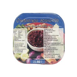 [태국] 스파이시 타마린드 칠리 페이스트 80g / Spicy tamarind chilli paste, 1개