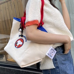 [키링포함]스누피 챨리 프렌즈 토트백 숄더 기저귀가방 대용량 데일리 손가방