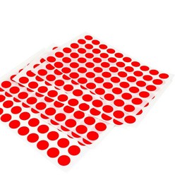 원형 색깔구분 표시 스티커 12mm 적색 레드 빨간섹 래두 유관관리 컬러정리 칼라 시각분류 수티카 화일딱지