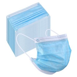 100 PCS Disposable Face Mask Lucky Sox 3-Ply Facial Cover Masks with Ear Loop…, 100 PCS BLUE