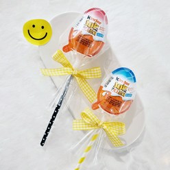 킨더조이 포장 답례품 구디백 화이트데이 사탕봉 선물 사탕꽃다발, 1. DIY 옐로우, 20g