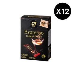 지세븐 에스프레소 인스턴트 커피, 2.5g, 15개입, 12개
