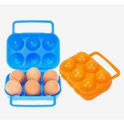 휴대용 캠핑용 계란 달걀케이스 에그홀더 6구, 1개