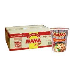 마마 컵 쉬림 톰냠 플레이버 컵라면 70g, 12개입