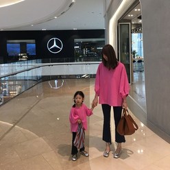 맘커플룩 호박벌룬 티셔츠 아동 엄마랑 딸 이쁜 티