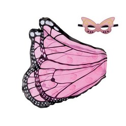 나비 날개 무당 벌레 의상 꿀벌 코스프레 윙과 마스크 할로윈 의상 아이들을위한 소녀 소년 파티 호의, W2, 싱글 사이즈, W2