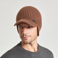 2022 새로운 겨울 캐시미어 패딩 남자 니트 모자 야외 따뜻한 풀오버 귀마개 남자 모자 탄성 야구 모자