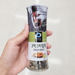 [청정원] 3색스타일링 그라인더통후추 35g, 단품, 단품