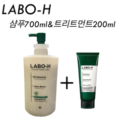 LABO-H 라보에이치 탈모예방샴푸 700ml+트리트먼트200ml 탈모샴푸린스, 700ml+린스200ml