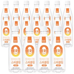 [ 1am ] 원에이엠 스파클링 과즙탄산음료 오렌지맛, 350ml, 18개