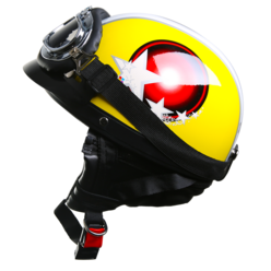 코모 하프페이스 헬멧 XT02, 04 옐로우