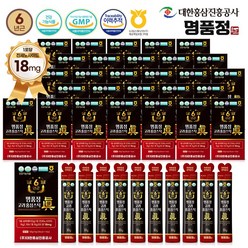 명품정 6년근 고려 홍삼 스틱 진 실속형 1포당 진세노사이드 18mg, 290개, 10g, 10g