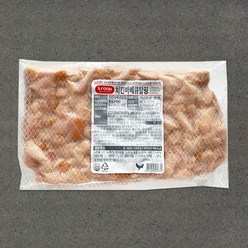 [지케이푸드]에쓰푸드 치킨 바베큐 탑핑 닭가슴살 바베큐, S 치킨바베큐탑핑(드라이아이스), 1개