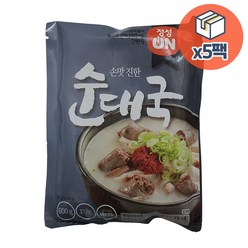 정성온 순대국 600g x 5팩, 5개