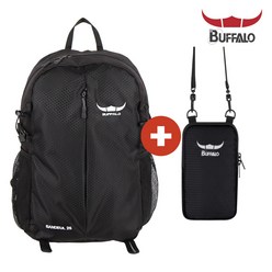 버팔로 산들배낭25L 파우치세트 가방 등산용품, 블랙, 블랙