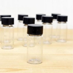 과학실험 DNA 추출 5ml 유리병 10개 바이알 공병 보관용기 소분 시약