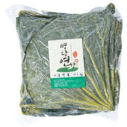 연잎(햇연잎) (1KG 2KG 옵션 선택가능) 명당연향 1KG 15~18장(중간사이즈) / 2KG 20~25장(큰사이즈), 1개