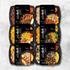포르미 인생도시락 6종6팩 세트 양많은 직장인 건강 영양잡곡밥 냉동 간편 한끼, 6팩