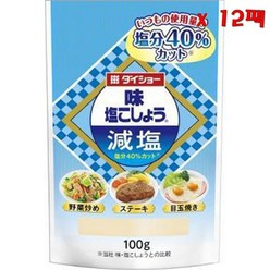 일본 직배송 Daisho Aji Shio 다이쇼 아지 시오 저염 맛 소금 후추 가루 100g 12팩, 12개