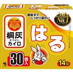 고바야시 핫팩 하루 붙이는 타입 30개입 일본 직배송, 1세트 30개