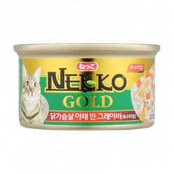 네코 골드 닭고기 and 야채 캔 85g, 1, 단일 수량