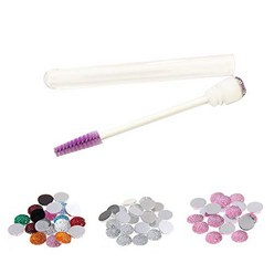 Dming 10pcs Eyelash brush Lash Wand Makeup tool Eyelash Extension supplies Cleaning brush Diamond Ma, 1, mix