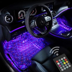자동차 풋등 실내등 차량용 USB LED 무드등 엠비언트 라이트 실내튜닝 소리반응 붙이는 조명 미러볼 타입, LED 미러볼, 1개
