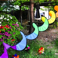 회오리바람개비(레인보우) 캠핑장 오픈장식 정원, 단품