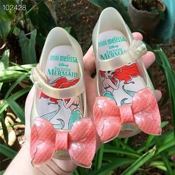 미니멜리사 젤리 신발 걸스 바오터우 샌들 인어 활 향기로운 신발 소프트 단독 아기 신발