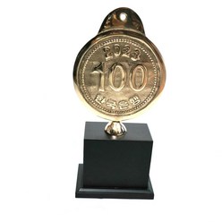 한국산 황동 주물 대형 100원 동전 주화 코인 한국은행 거실 카페 장식품 인테리어소품