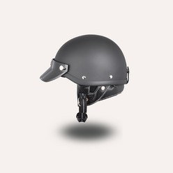 레트로헬멧 헬멧 톰슨 60년대 스타일 일본 크루즈 복고풍 중장비 헬멧 복고풍 헬멧 유리 섬유 헬멧, 매트 블랙(업그레이드), l