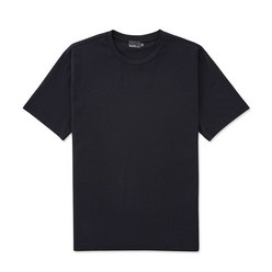 에스티코 BLACK LABEL 네이비 세미오버핏 수피마 반팔 티셔츠