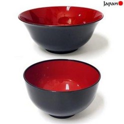 일본 칠기 우동그릇 1P (대접 국그릇 냉면기 우동기, 일반형, 1개