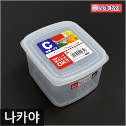 일본 나카야 사각 밀폐용기 C (나카야 밀폐용기), 1.2L (C), 1개
