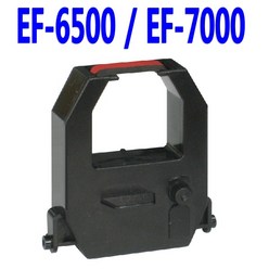 [고려OA] 출퇴근기록기 EF-6500 EF-7000 리본 카트리지, 흑/적(양색), 1개