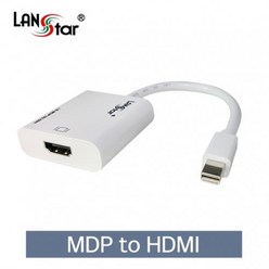 [LANstar] Mini DisplayPort 1.2 (미니 디스플레이포트) 컨버터 0.2M [UHD 4K*2K 60Hz 지원]