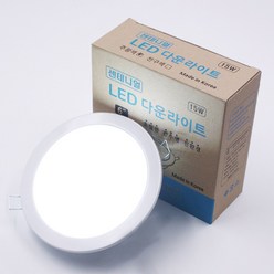 광민라이팅 원형 6인치 LED매립등 15W (주광색), 1개