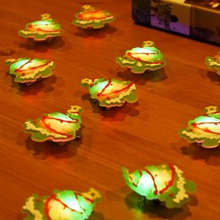 파티해 LED 플래시라이트 뱃지 (산타) 15개 한팩, 트리