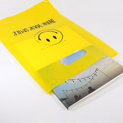 베스트팩 스마일 비닐쇼핑백(50매) 중사이즈 25*38cm 예쁜 포장봉투