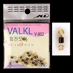 [낚시야놀자] KD VALKL 회전도래 (V-802) 맨도래 8자도래 낚시채비, 1봉