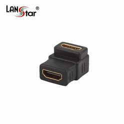랜스타 HDMI 변환 젠더 모음 16종 (HDMI 미니HDMI 마이크로 꺽임), LS-HDMIG-AFFL (HDMI A／F-A／F 90도 꺽임)
