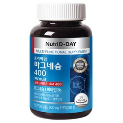 뉴트리디데이 프리미엄 마그네슘 400, 90정, 1개