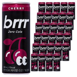 부르르 체리 제로콜라, 250ml, 60개