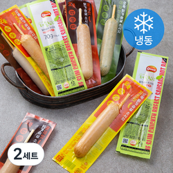 오쿡 닭가슴살소세지 핫바 오리지날 70g x 3팩 + 청양고추 70g x 3팩 + 불갈비 70g x 3팩 + 치즈 70g x 3팩 + 야채깻잎 70g x 3팩 + 훈제 70g x 3팩 세트 (냉동)