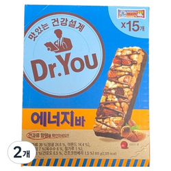 닥터유 에너지바 15p, 600g, 2개