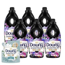 다우니 섬유유연제 향수컬렉션미스티크 1L 6개 +다우니 화이트티 200mL