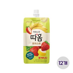 빙그레 따옴 트위스트 딸기바나나 /아이스스무디, 12개, 150ml